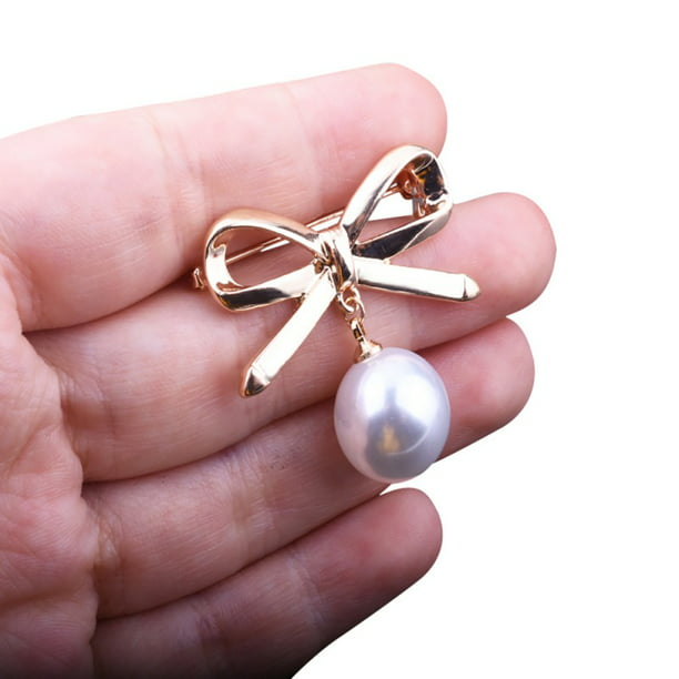 Pearl Brooch Pins of Woman Temperament Wedding Party Craft for Women Gift Mothers Day Valentines Day